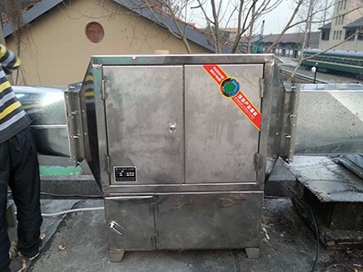 杭州武警總隊食堂 -- 油煙凈化二次處理器