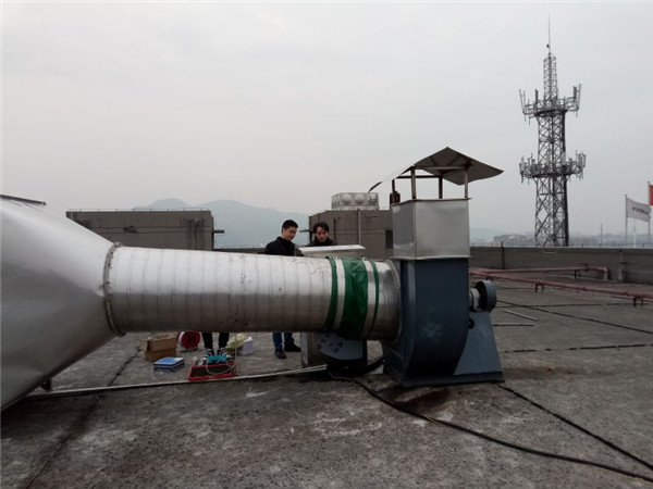 浙江華建鞋業(yè)有限公司VOCs廢氣治理工程——等離子有機(jī)廢氣凈化器(圖12)