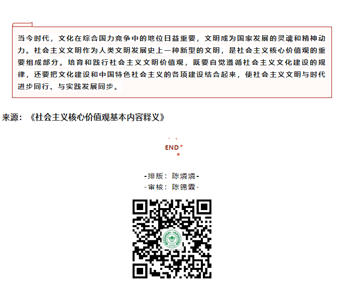 學(xué)習(xí)時(shí)間 | 社會(huì)主義核心價(jià)值觀 ◆ 文明(圖3)